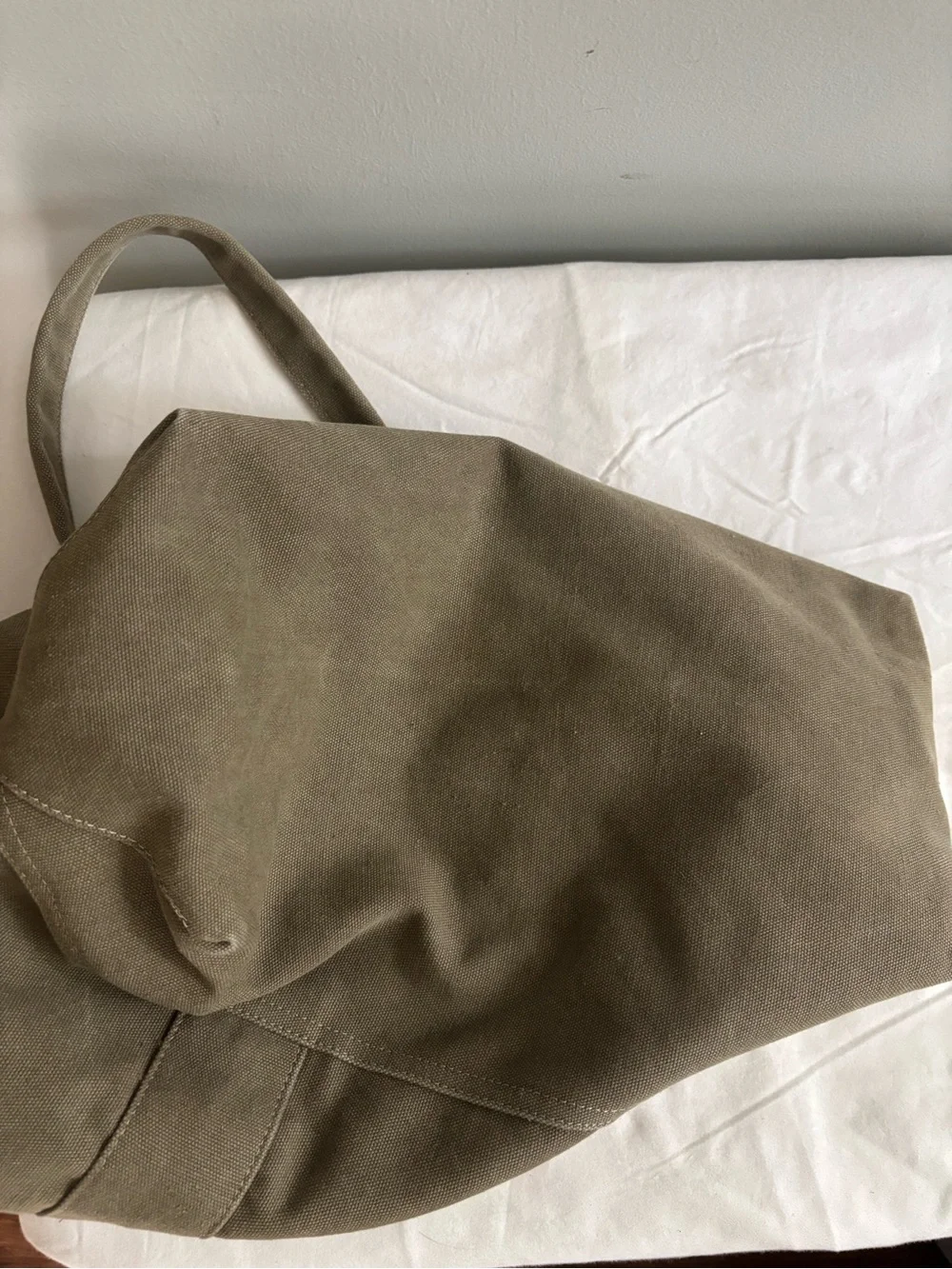 Toms large cotton canvas tote bag